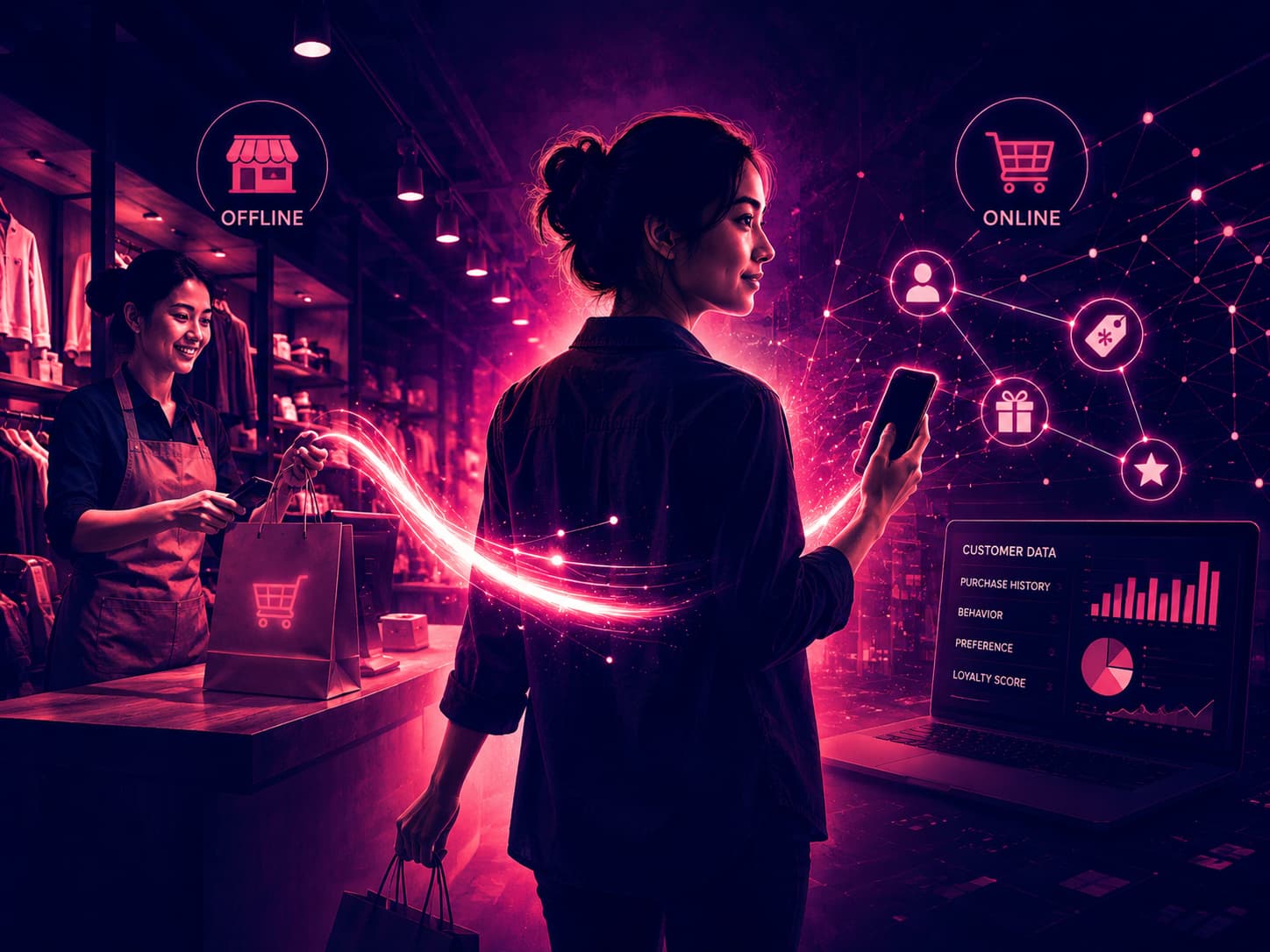 เชื่อม​ข้อมูล​หน้า​ร้าน​กับ​ออนไลน์: เคล็ด​ลับ​ทำ Phygital Marketing ให้​เพิ่ม​กำไร