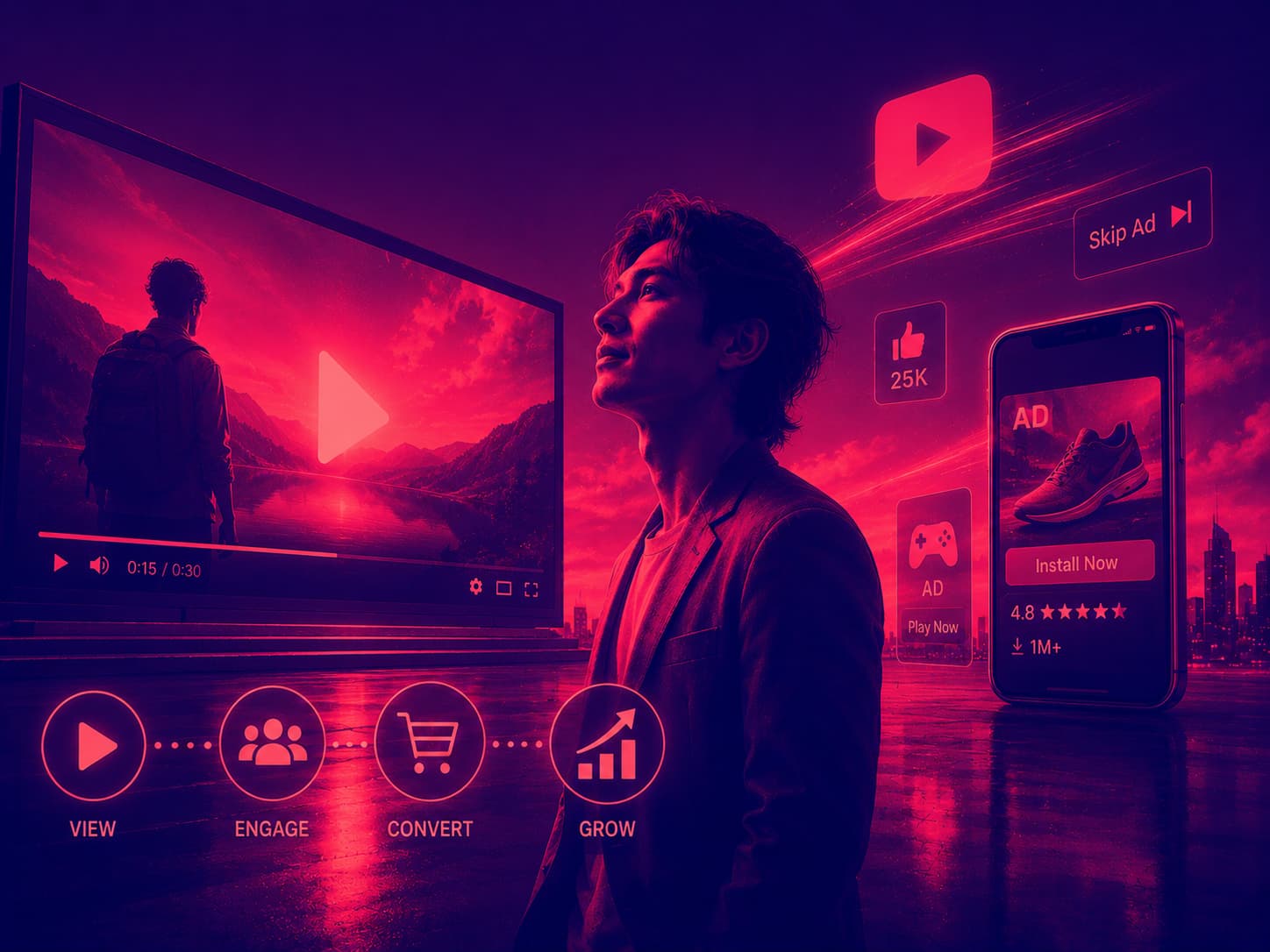 บริการ​โฆษณา YouTube Ads และ In-App Ads