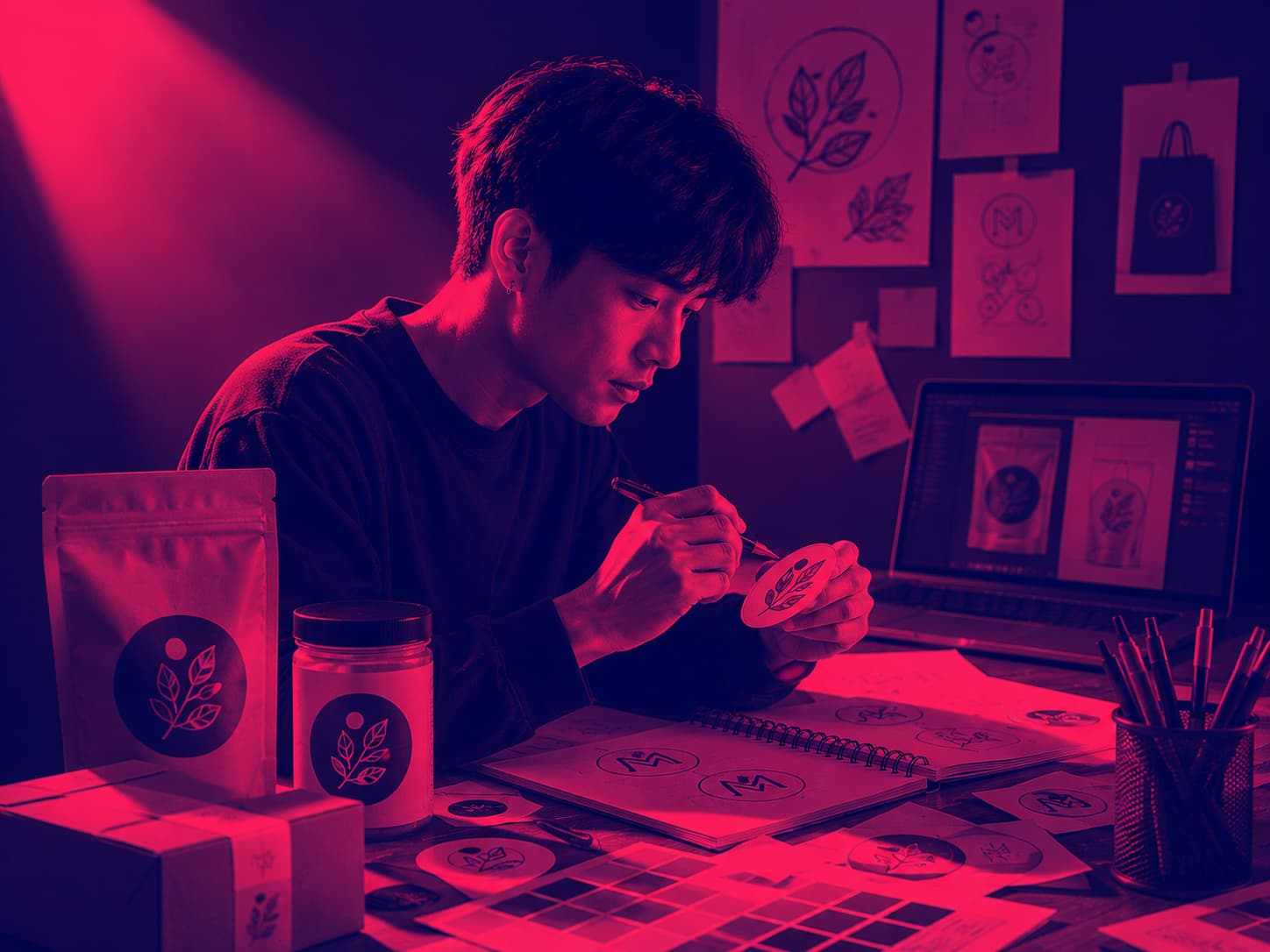 บริการ​ออกแบบ​โลโก้​และ​สติ​ก​เกอร์ สำหรับ SME และ​ออนไลน์